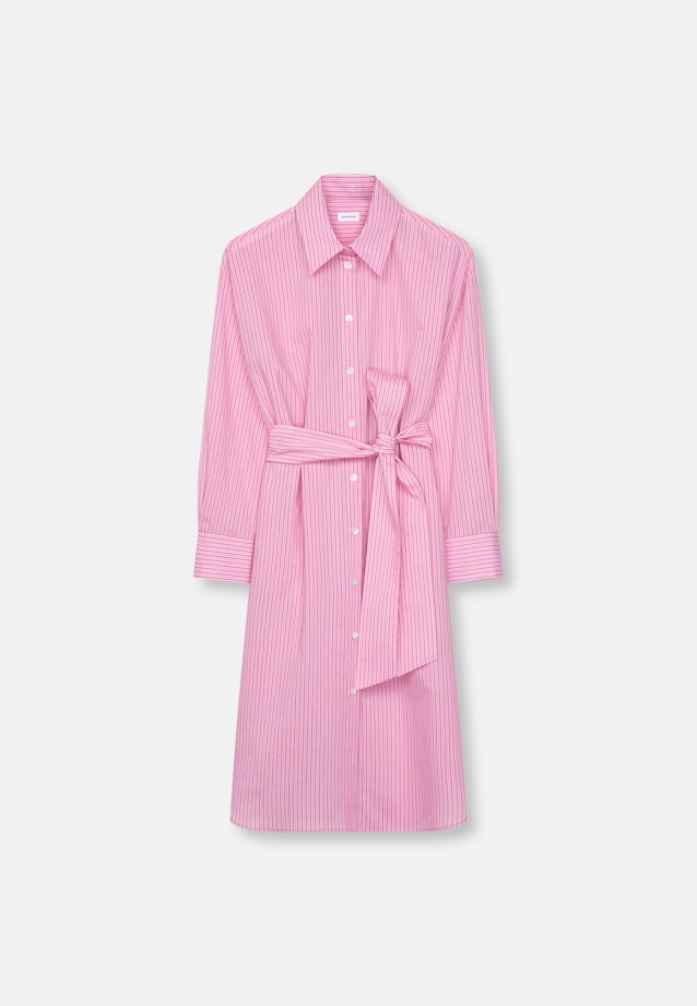 Oversized Hemdblusenkleid mit Taillengürtel in Rosa |  Seidensticker Onlineshop