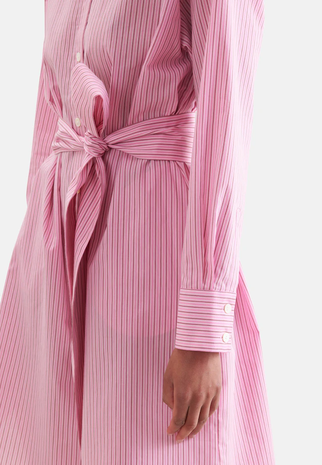 Oversized Hemdblusenkleid mit Taillengürtel in Rosa |  Seidensticker Onlineshop