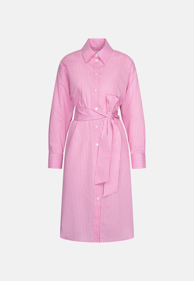 Oversized Hemdblusenkleid mit Taillengürtel in Rosa |  Seidensticker Onlineshop