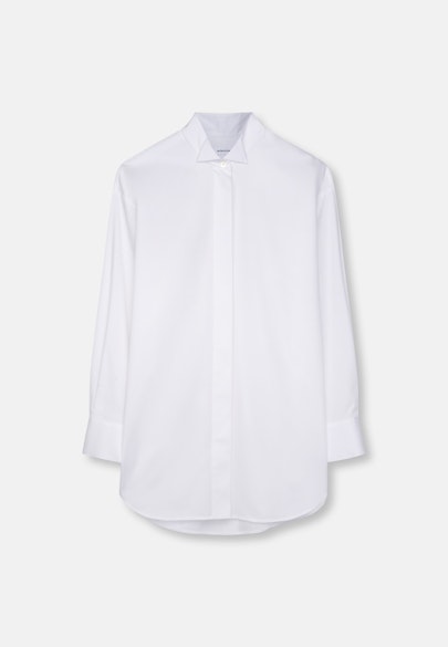 Oversized Bluse mit Kläppchenkragen in Weiß |  Seidensticker Onlineshop