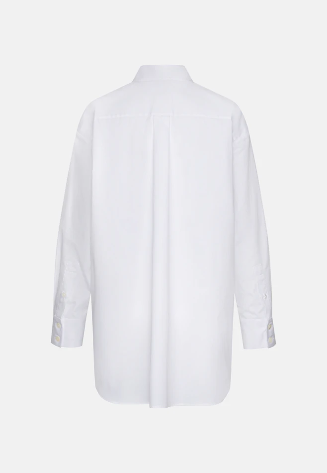 Oversized Bluse mit Kläppchenkragen in Weiß | Seidensticker Onlineshop