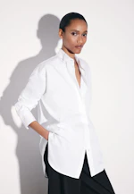 Oversized Bluse mit Kläppchenkragen in Weiß |  Seidensticker Onlineshop