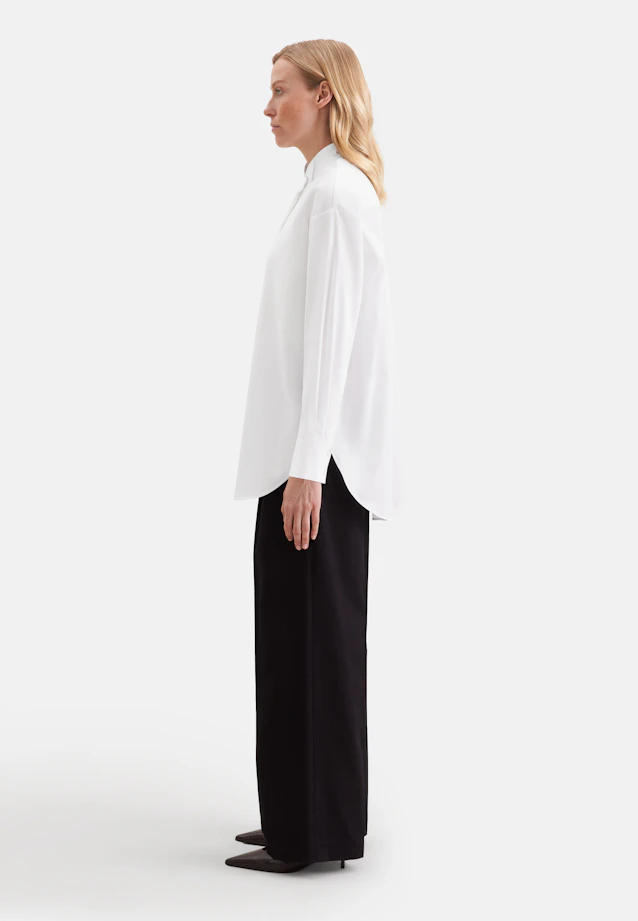 Oversized blouse with flap collar in Weiß |  Seidensticker Onlineshop