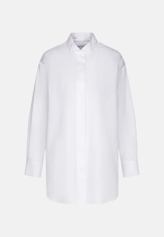 Oversized Bluse mit Kläppchenkragen in Weiß |  Seidensticker Onlineshop