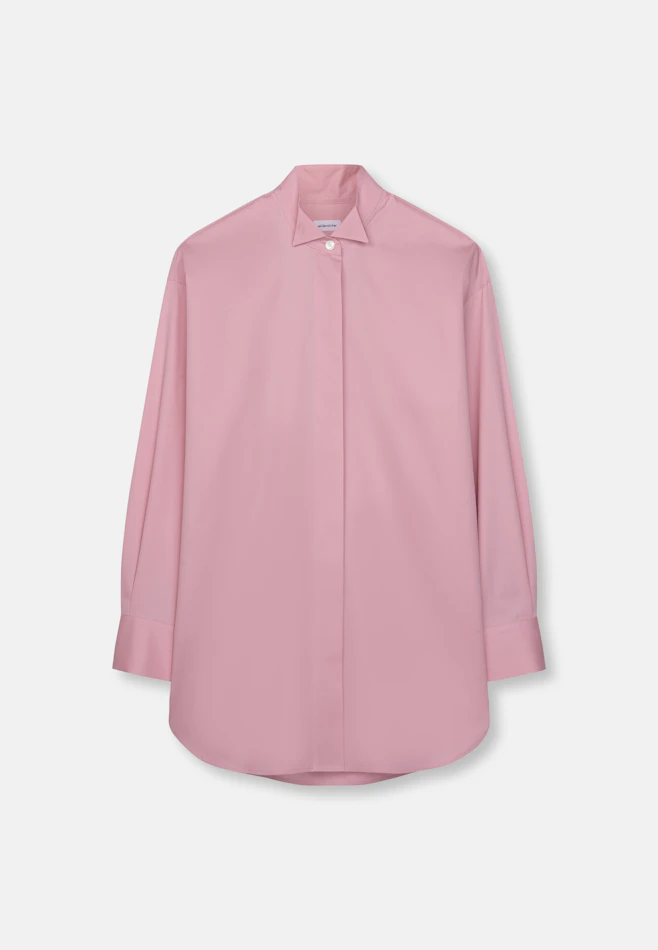 Oversized Bluse mit Kläppchenkragen in Rosa | Seidensticker Onlineshop