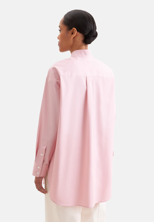 Oversized Bluse mit Kläppchenkragen in Rosa |  Seidensticker Onlineshop