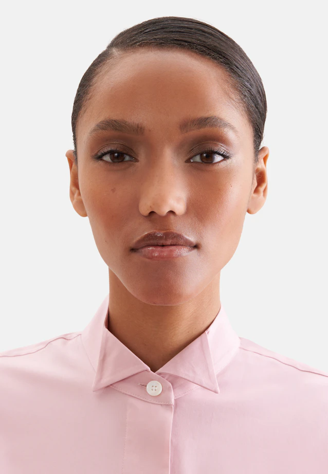 Oversized Bluse mit Kläppchenkragen in Rosa |  Seidensticker Onlineshop