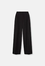 Pantalon plissé en sergé de coton in Noir |  Seidensticker Onlineshop