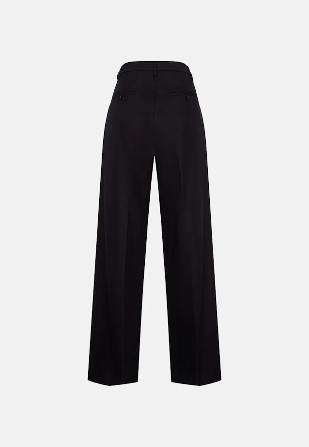 Pantalon plissé en sergé de coton in Noir |  Seidensticker Onlineshop