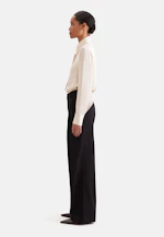 Pleated trousers in cotton twill in Schwarz |  Seidensticker Onlineshop