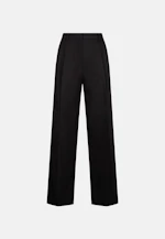 Pantalon plissé en sergé de coton in Noir |  Seidensticker Onlineshop