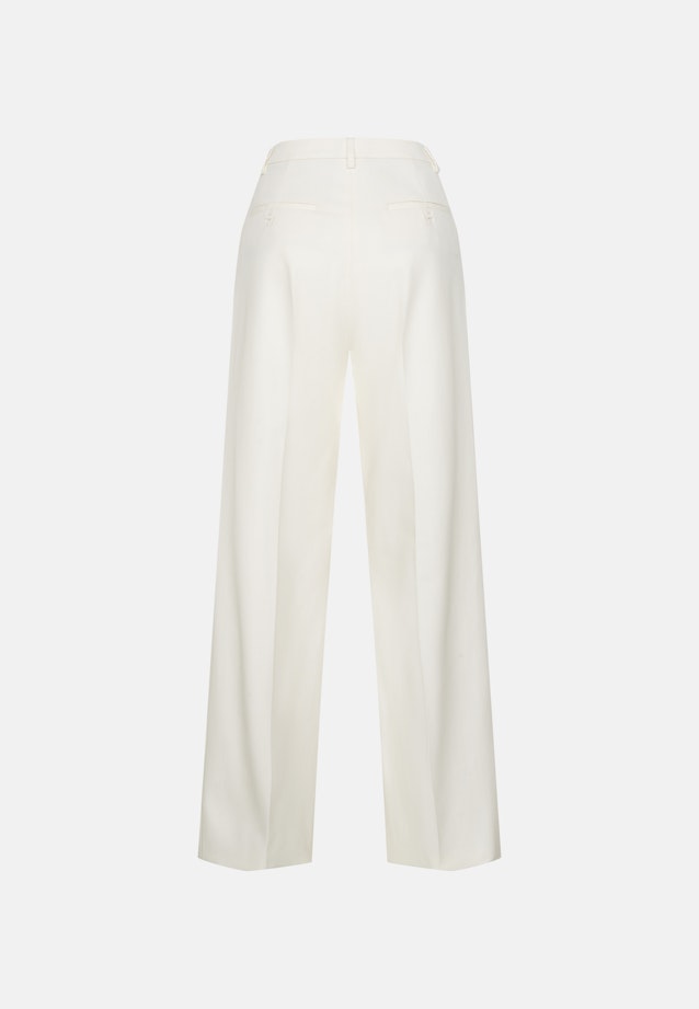 Bundfaltenhose aus Baumwolltwill in Weiß |  Seidensticker Onlineshop