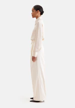 Pantalon plissé en sergé de coton in Blanc |  Seidensticker Onlineshop