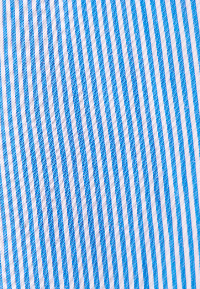 Flowing shirt blouse in viscose mix in Mittelblau |  Seidensticker Onlineshop