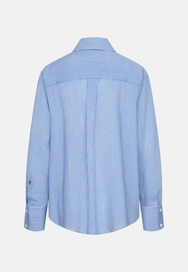 Fließende Hemdbluse aus Viskose Mix in Mittelblau | Seidensticker Onlineshop