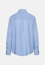 Fließende Hemdbluse aus Viskose Mix in Mittelblau |  Seidensticker Onlineshop