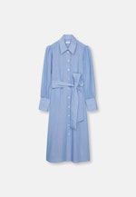 Fliessendes Hemdblusenkleid aus Viskose Mix in Mittelblau |  Seidensticker Onlineshop