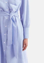Fliessendes Hemdblusenkleid aus Viskose Mix in Mittelblau |  Seidensticker Onlineshop
