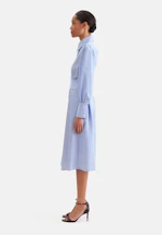 Fliessendes Hemdblusenkleid aus Viskose Mix in Mittelblau |  Seidensticker Onlineshop