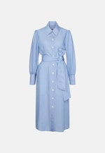 Fliessendes Hemdblusenkleid aus Viskose Mix in Mittelblau |  Seidensticker Onlineshop