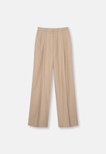 Twill Bundfaltenhose aus Leinen Mix in Beige |  Seidensticker Onlineshop