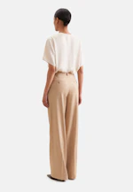 Twill Linen Pleated Trousers Mix in Beige |  Seidensticker Onlineshop