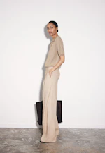 Mélange de pantalons plissés en sergé in Beige |  Seidensticker Onlineshop