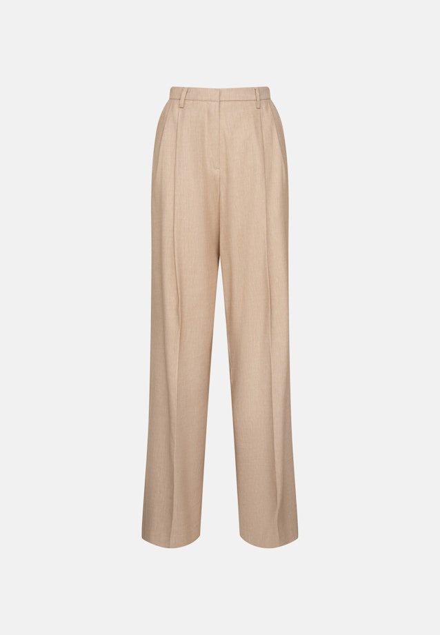 Twill Bundfaltenhose aus Leinen Mix in Beige |  Seidensticker Onlineshop