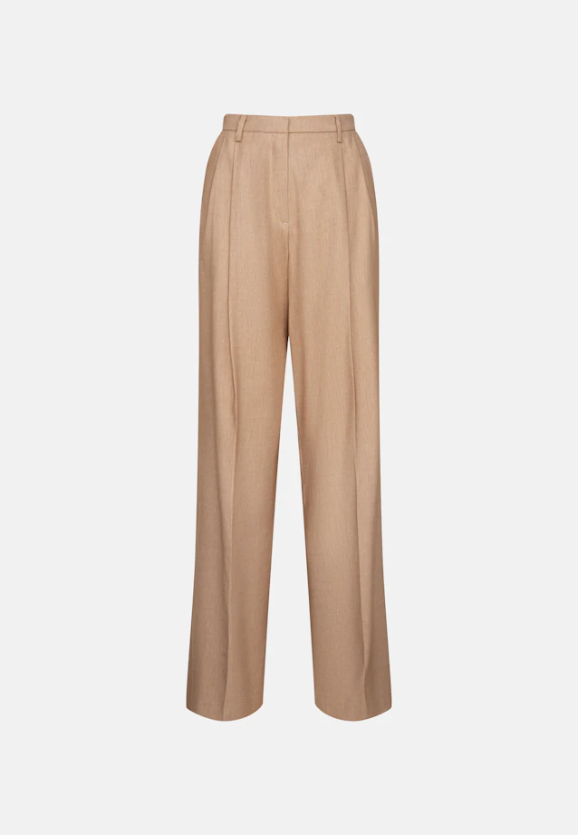 Mélange de pantalons plissés en sergé in Beige |  Seidensticker Onlineshop