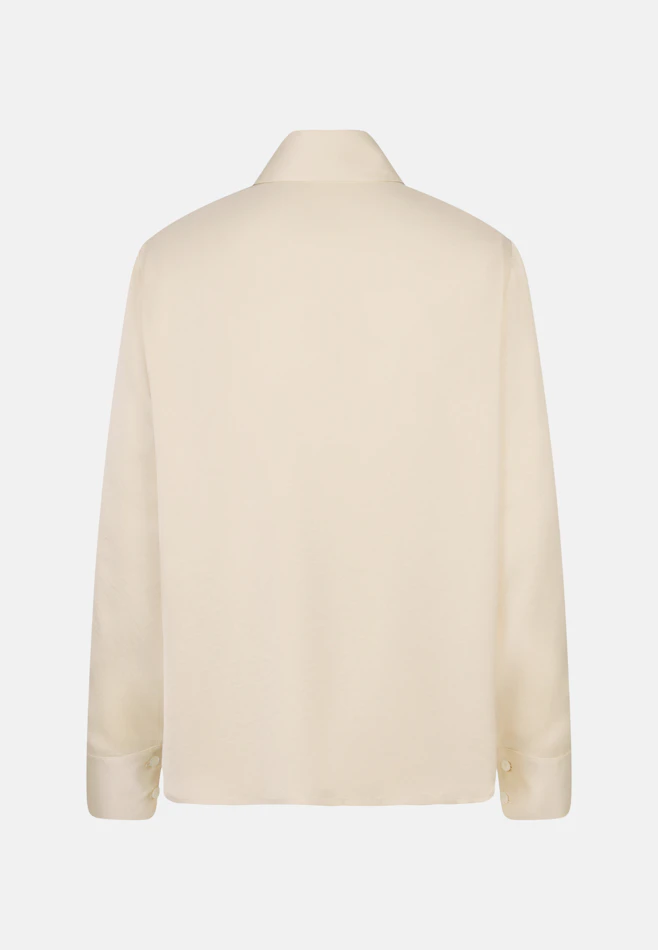 Chemisier en satin avec fentes hautes à manches dans Blanc | Boutique en ligne Seidensticker