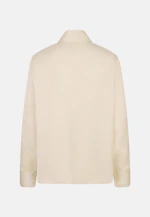 Hemdbluse mit hohen Ärmelschlitzen aus Satin in Weiß |  Seidensticker Onlineshop