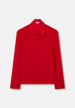 Hemdbluse mit hohen Ärmelschlitzen aus 100% Seide in Rot |  Seidensticker Onlineshop