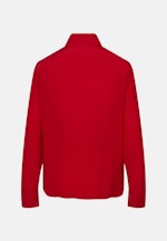 Hemdbluse mit hohen Ärmelschlitzen aus 100% Seide in Rot |  Seidensticker Onlineshop