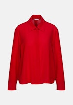Hemdbluse mit hohen Ärmelschlitzen aus 100% Seide in Rot |  Seidensticker Onlineshop