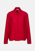 Hemdbluse mit hohen Ärmelschlitzen aus 100% Seide in Rot |  Seidensticker Onlineshop