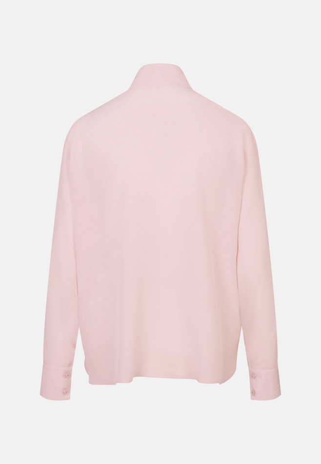 Hemdbluse mit hohen Ärmelschlitzen aus 100% Seide in Rosa | Seidensticker Onlineshop