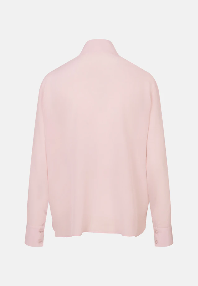 Hemdbluse mit hohen Ärmelschlitzen aus 100% Seide in Rosa |  Seidensticker Onlineshop