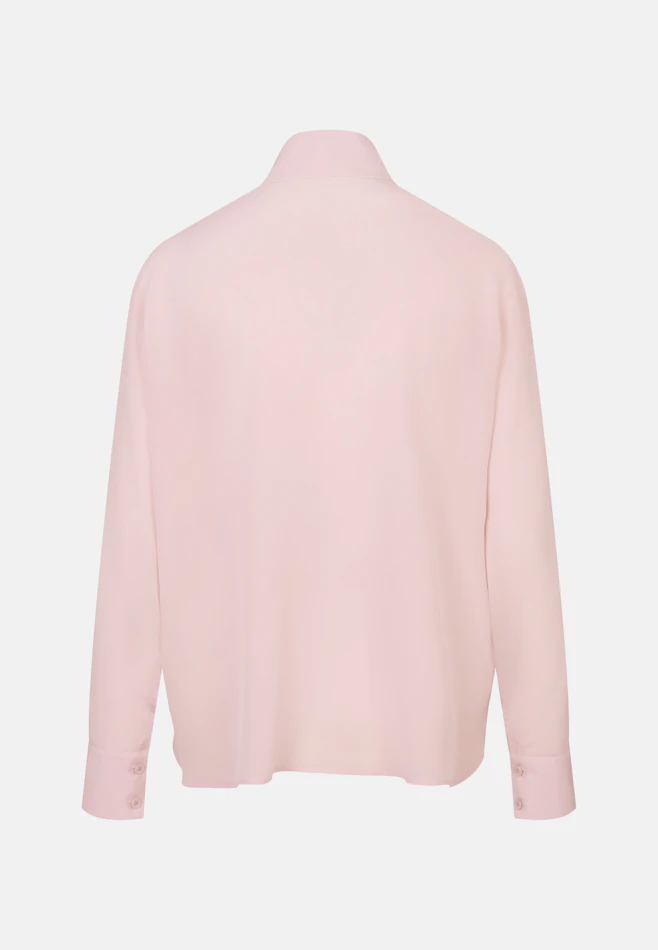 Hemdbluse mit hohen Ärmelschlitzen aus 100% Seide in Rosa | Seidensticker Onlineshop