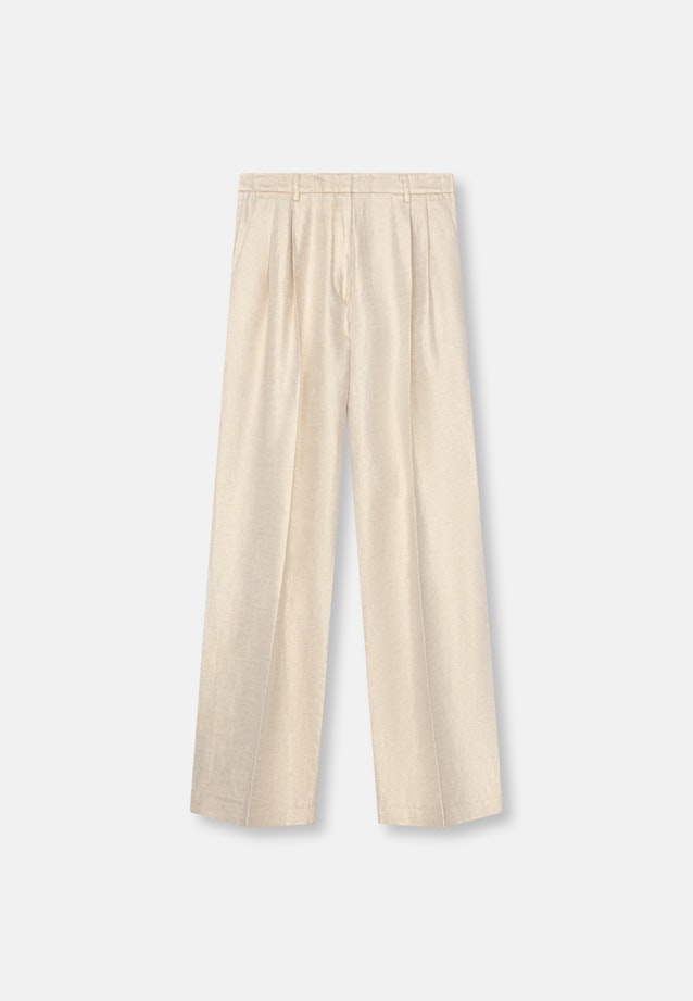 Pleated Wool Blend Trousers in Gold |  Seidensticker Onlineshop