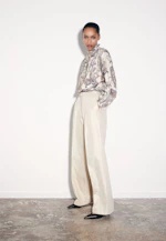 Bundfaltenhose aus einer Wollmischung in Gold |  Seidensticker Onlineshop