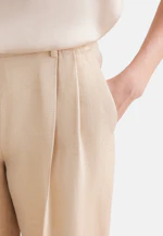 Bundfaltenhose aus einer Wollmischung in Gold |  Seidensticker Onlineshop