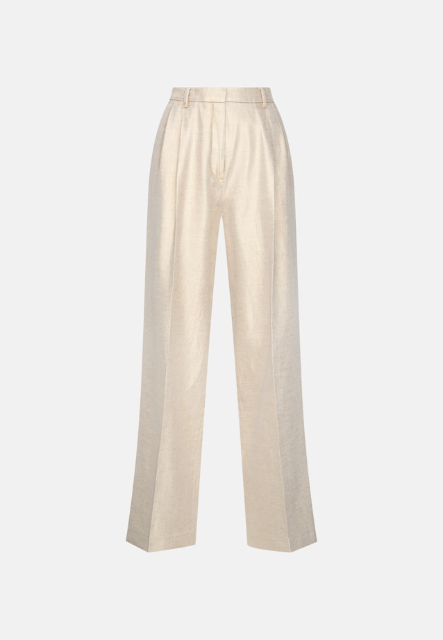 Pleated Wool Blend Trousers in Gold |  Seidensticker Onlineshop