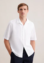 Regular Resort Hemd Uni in Weiß |  Seidensticker Onlineshop