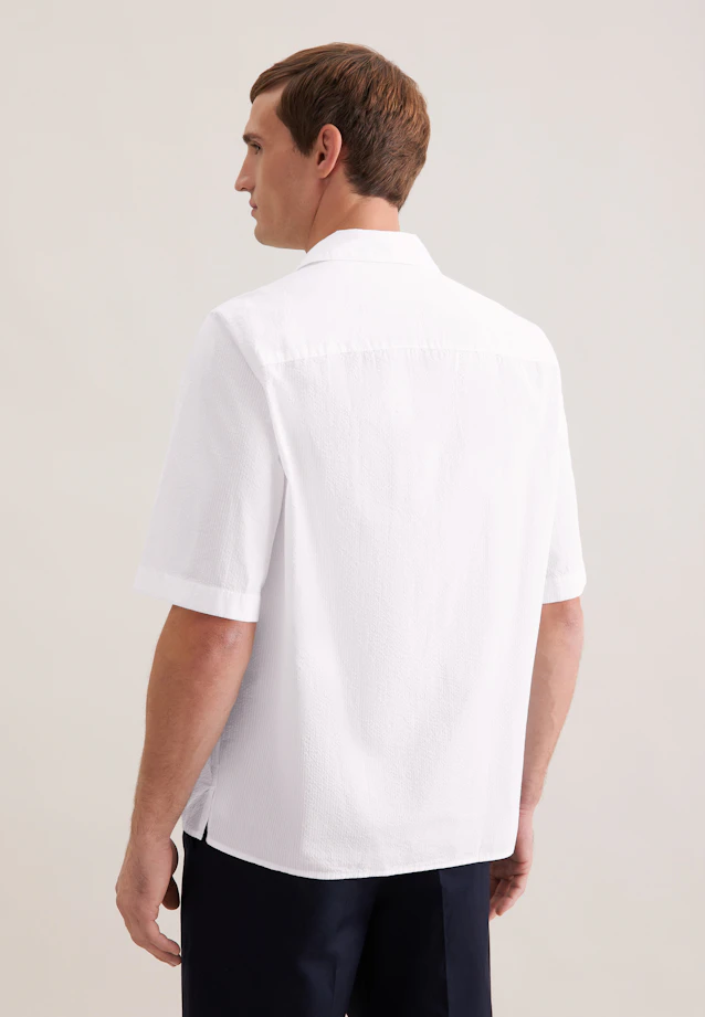 Regular Resort Hemd Uni in Weiß |  Seidensticker Onlineshop