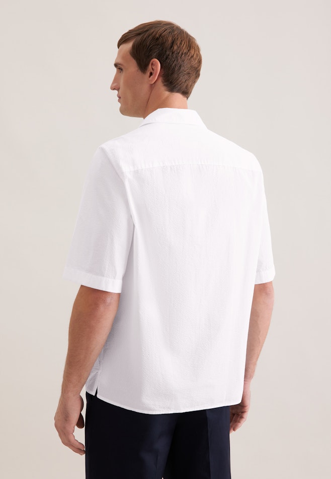 Regular Resort Hemd Uni in Weiß | Seidensticker Onlineshop