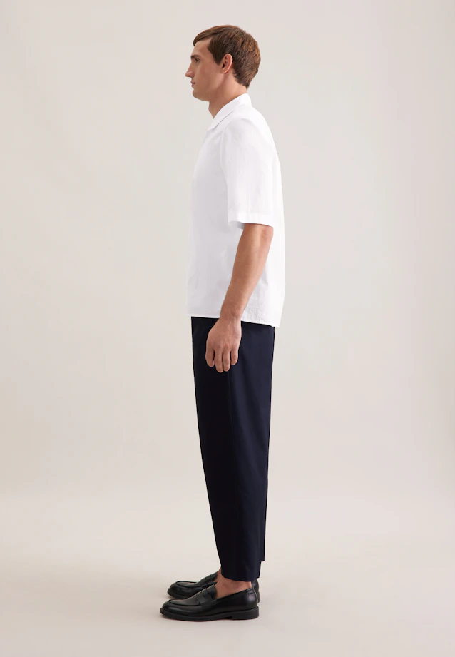 Regular Resort Hemd Uni in Weiß |  Seidensticker Onlineshop