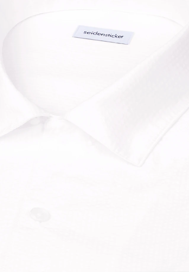 Regular Resort Hemd Uni in Weiß |  Seidensticker Onlineshop