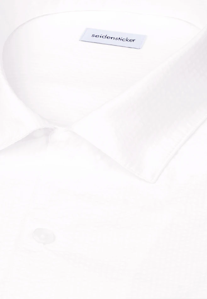 Regular Resort Hemd Uni in Weiß | Seidensticker Onlineshop