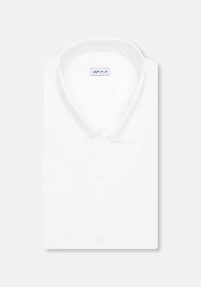 Regular Resort Hemd Uni in Weiß | Seidensticker Onlineshop