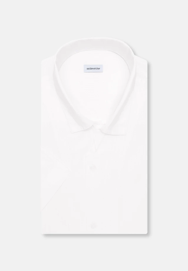 Regular Resort Hemd Uni in Weiß |  Seidensticker Onlineshop